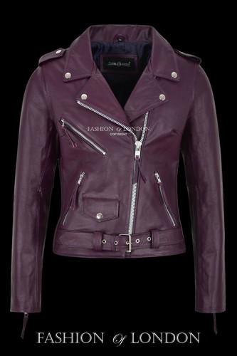 Brando damen biker lederjacke - biker,