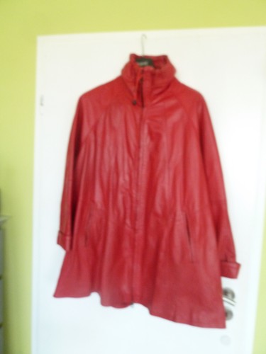 Rote lederjacke neu - lederjacke, leder