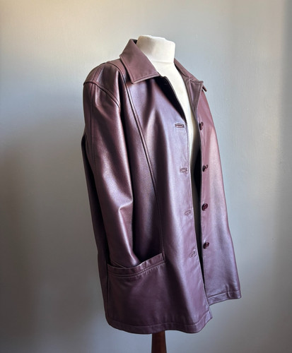 Lange lederjacke trenchcoat - trenchcoat, 18