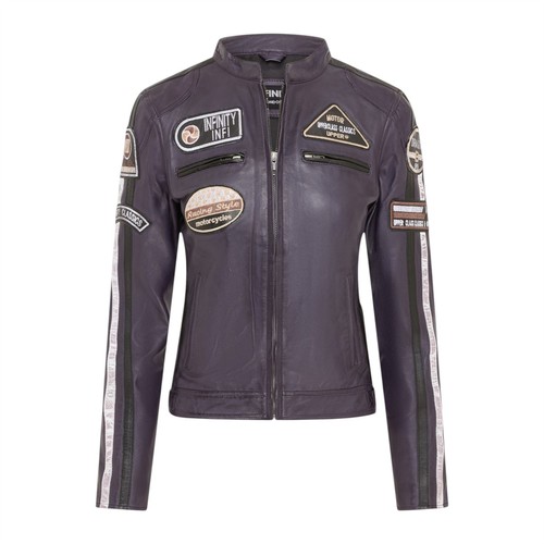 Damen leder biker freizeit - damen,