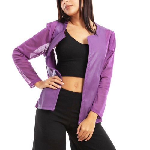 Damen kunstleder jacke - damen,