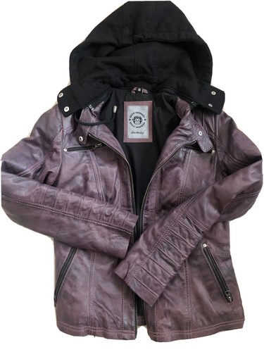 Lederjacke violett - lederjacke,