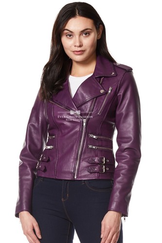 Mystique damen lila bikerjacke - mystique,