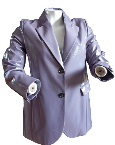 Glänzender damen blazer - @,