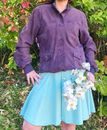 Leder und seidenjacke - leder-,