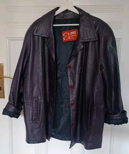 Vintage leder jacke - vintage, lila