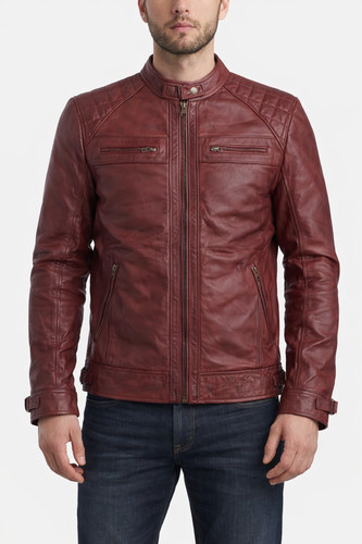 Herren wachsjacke echtleder - wachsjacke,