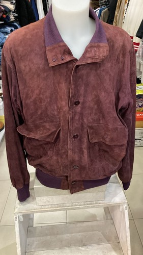 Jacke leder herren violett - leder,