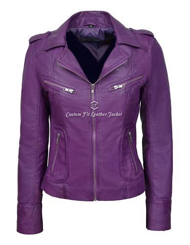 Lila damen biker - lila,