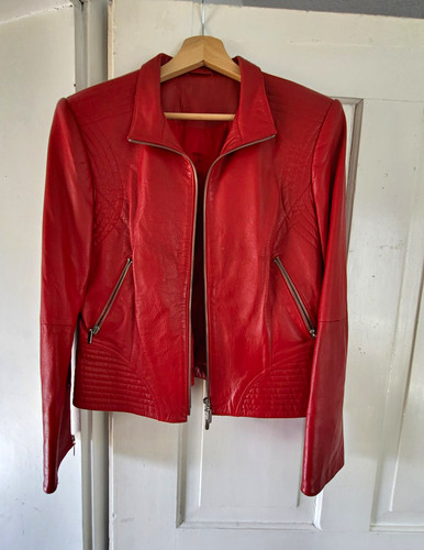 Damen biker lederjacke - damen,