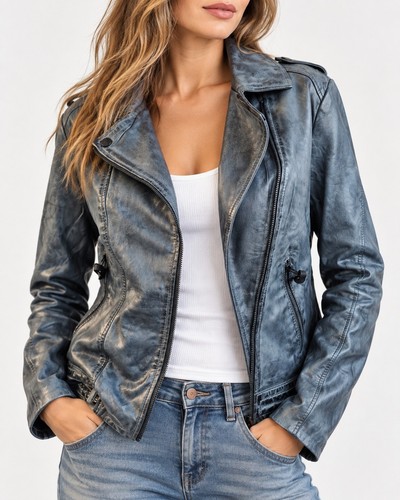 Alpenblitz damen lederjacke - alpenblitz,